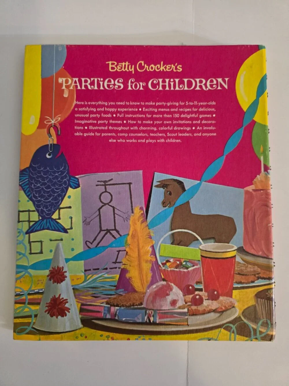 Vintage Betty Crocker Cookbook Lot Hostess Cookbook & Parties for Children HC